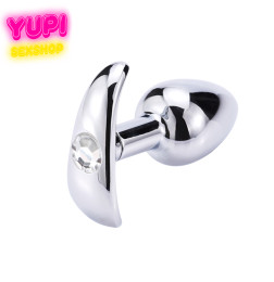 Металлическая анальная пробка Anchor White M