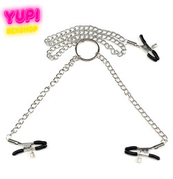 Зажимы для сосков из 3-х клипс с кольцом Clamps Trio