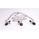 Зажимы для сосков из 3-х клипс с кольцом Clamps Trio