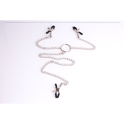 Зажимы для сосков из 3-х клипс с кольцом Clamps Trio