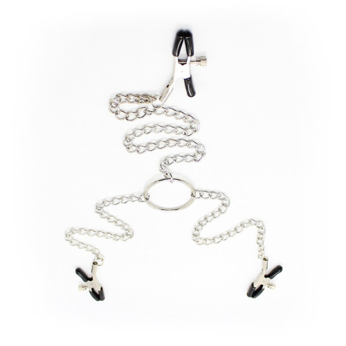 Зажимы для сосков из 3-х клипс с кольцом Clamps Trio