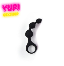 Анальні кульки змінного діаметра з кільцем Nemo Ball Black