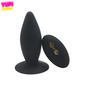 Силиконовая анальная пробка Smooth Black RCT