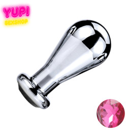 Металлическая анальная пробка Bit Prof Pink M