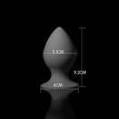 Силиконовая анальная пробка проводная Secret Black