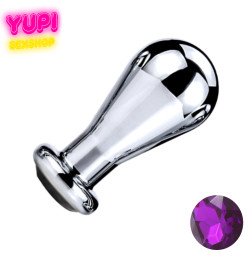 Металлическая анальная пробка Bit Prof Dark Purple M