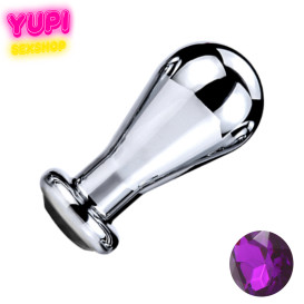 Металлическая анальная пробка Bit Prof Dark Purple M