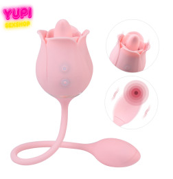 Вагинальный двойной вибратор 2 в 1 Twin Blossoms Pink