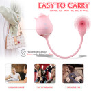 Вагинальный двойной вибратор 2 в 1 Twin Blossoms Pink