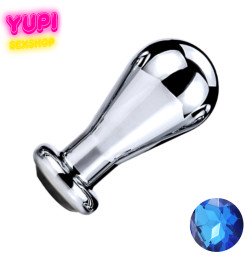 Металлическая анальная пробка Bit Prof Dark Blue M