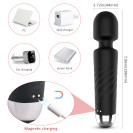 Вибратор волшебная палочка Hero Black