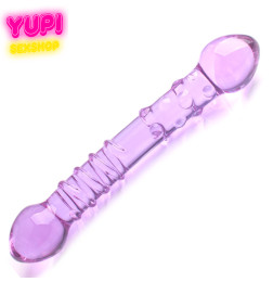 Стеклянный фаллоимитатор Aquamarine Duel