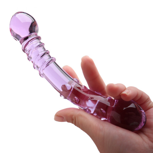 Стеклянный фаллоимитатор Aquamarine Duel