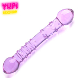 Стеклянный фаллоимитатор Aquamarine Duel