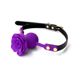 Силиконовый кляп в форме розы Urban Rose Lilac