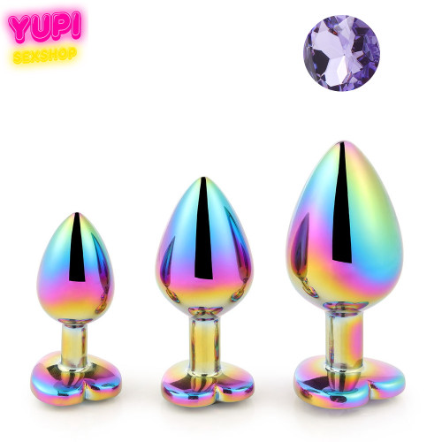 Набор перламутровых металлических анальных пробок Light Purple