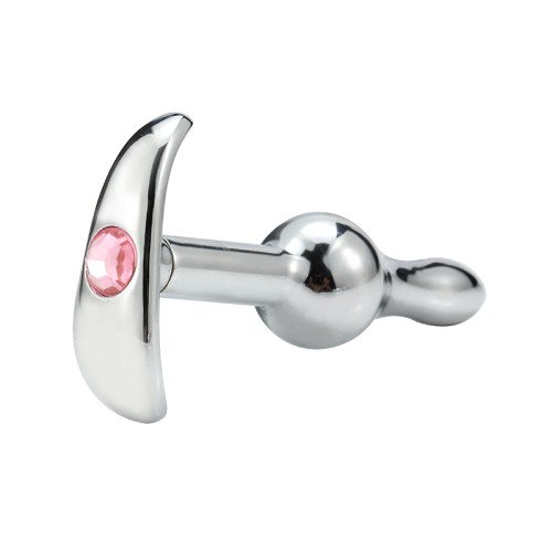 Металева анальна пробка Anchor Shaped Pink XS