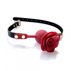 Силиконовый кляп в форме розы Urban Rose Bordo