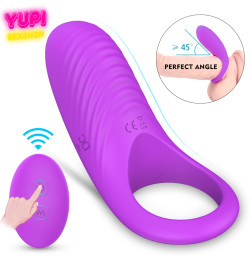 Эрекционное кольцо с вибрацией Himan Purple RCT