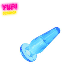 Мини-анальная пробка с отверстием для пальца Fun Finger Blue