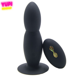 Силиконовая анальная пробка Smooth Long Black RCT