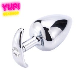 Металлическая анальная пробка Anchor White L