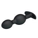Анальна пробка 2 кульки Smooth Black