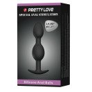 Анальна пробка 2 кульки Smooth Black