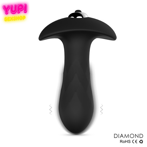 Анальна пробка з віброкулею Diamond
