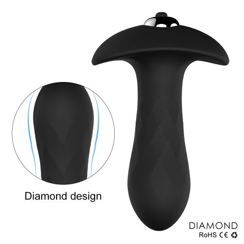Анальная пробка с вибропулей Diamond