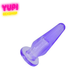 Мини-анальная пробка с отверстием для пальца Fun Finger Purple