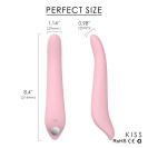 Частотний силіконовий вібратор-язик Kiss Pink