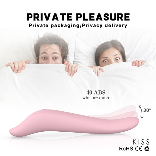 Частотний силіконовий вібратор-язик Kiss Pink