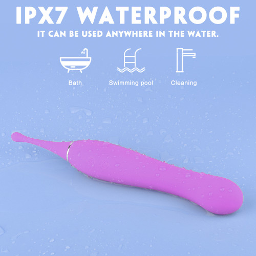 Стимулятор клитора с двойной головкой Funny Purple