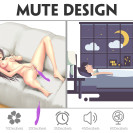 Стимулятор клитора с двойной головкой Funny Purple