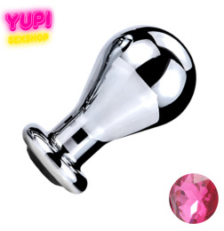 Металлическая анальная пробка Bit Prof Pink L