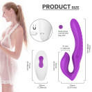 Многофункциональный вибратор-страпон с двойными головками Nami Purple RCT