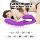 Многофункциональный вибратор-страпон с двойными головками Nami Purple RCT