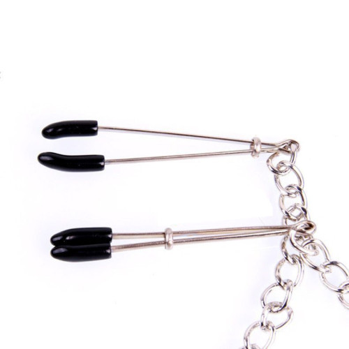 Зажимы для сосков с 2 клипсами Clamps Duo