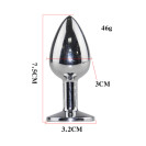 Металлическая анальная пробка с лисьим хвостом Fox Red