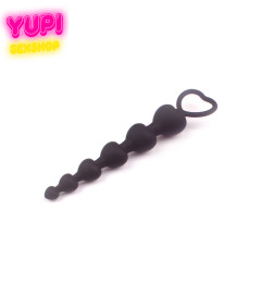 Анальная цепочка с кольцом в форме сердца Spruce Black