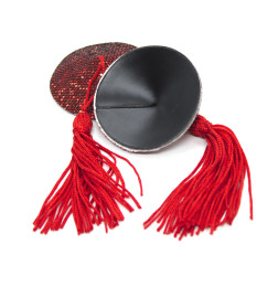 Силиконовые наклейки на соски с кисточками Worldly