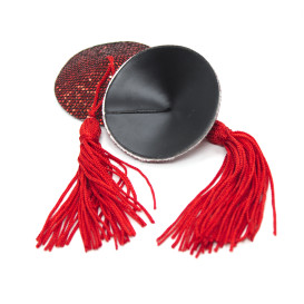 Силиконовые наклейки на соски с кисточками Worldly