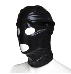 Маска БДСМ виниловая черная с глазами Or