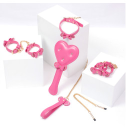 Розовый BDSM набор 5 предметов Pink Weasel