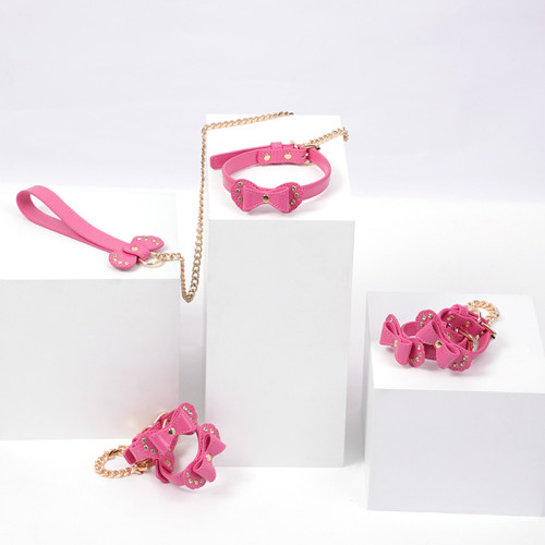 Розовый BDSM набор 5 предметов Pink Weasel