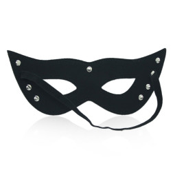 Черная кожаная маска Кошачий глаз Cat Eye