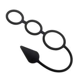 Анальнная пробка с 3 кольцами Almost