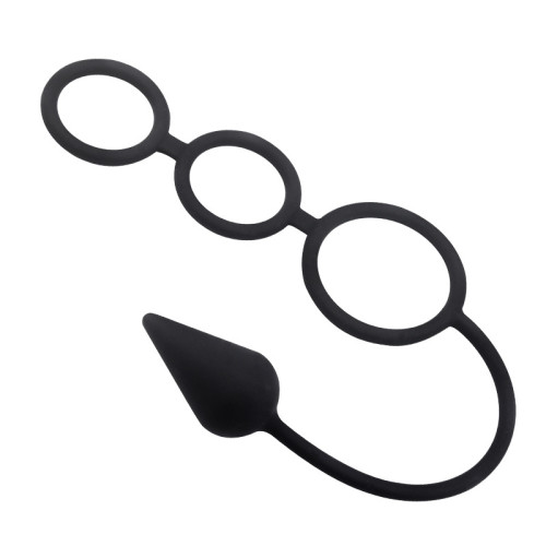 Анальнная пробка с 3 кольцами Almost