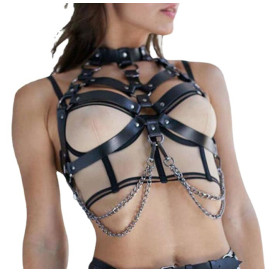 Портупея с ошейником и цепями Innuendo